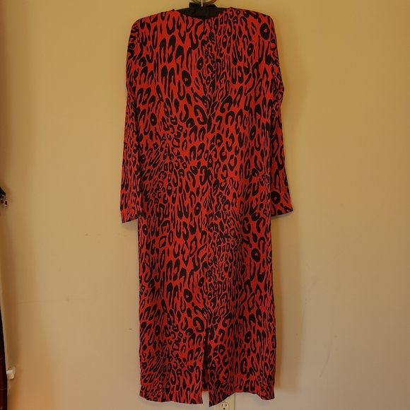 NWOT- Zara Leopard Print Midi Dress - Picture 3 of 5
